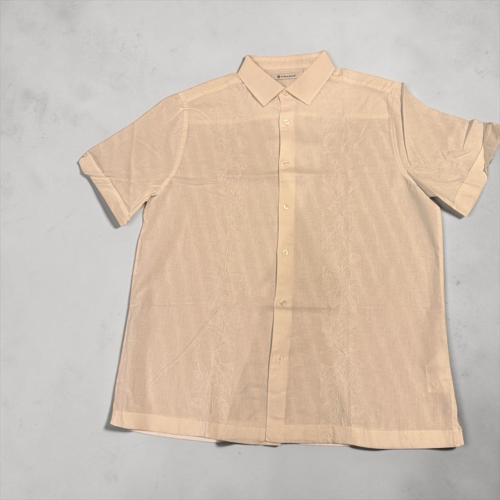 Cubavera Men's summer Linen Blend White - Picture 4 of 4